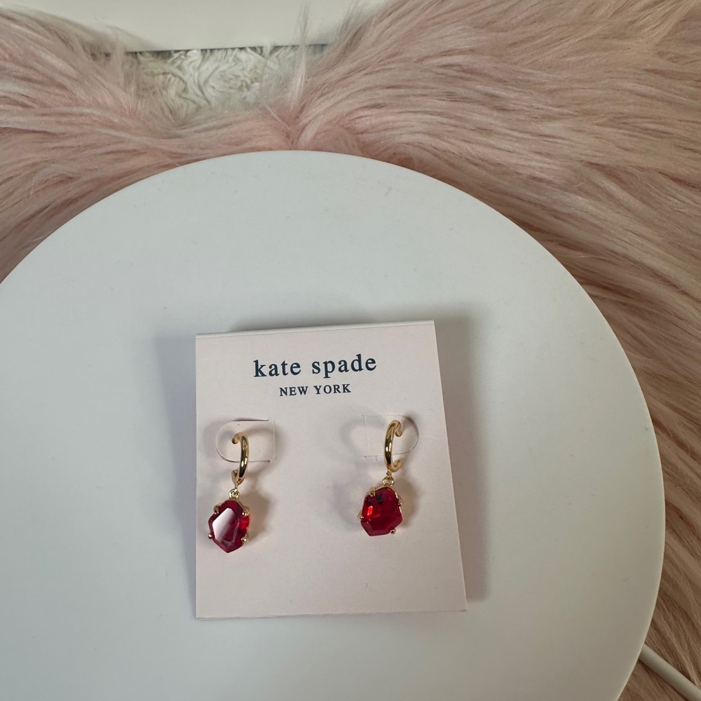 Kate Spade Mini Square
Glitter Huggies Earrings